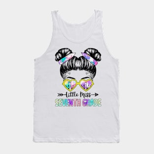 Little Miss 7th Grade Girls Back To School Shirt Daughter Tank Top